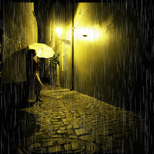 lloviendo